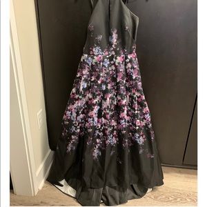 Morgan & Co. Floral Printed Halter Dress